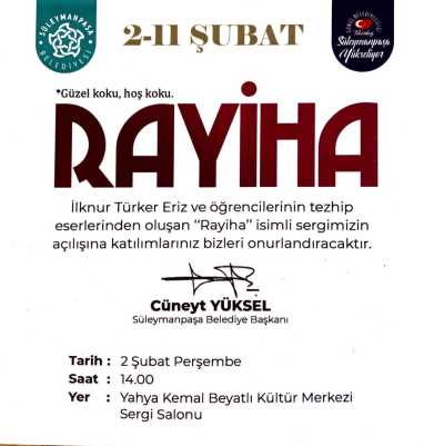 Rayiha Tezhip Sergisi